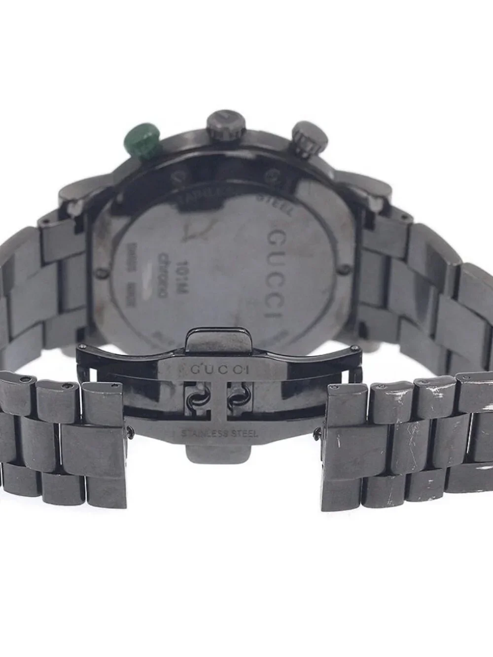 GUCCI G Chrono 101M/YA101331 Small seconds Black Dial Quartz Men's Watch